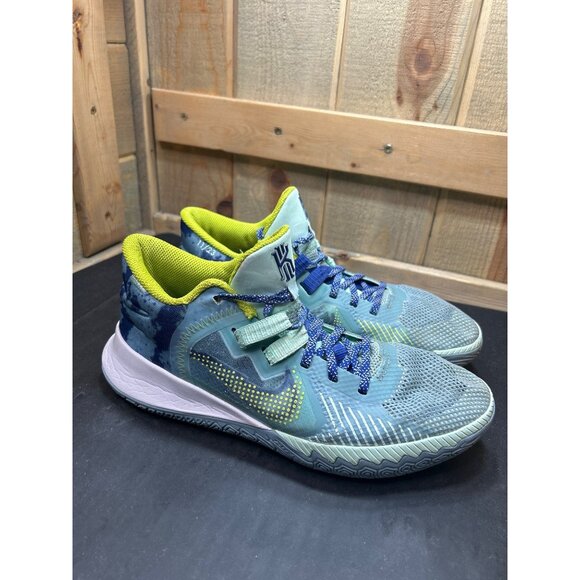 Nike Kyrie Flytrap V Ocean Cube Basketball Shoes Mens US8.5 Blue/Yellow - Picture 1 of 11